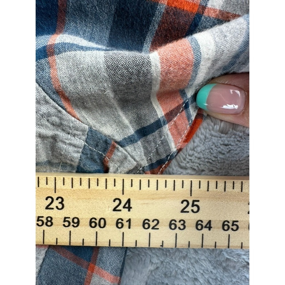Prana Shirt Mens Size XL Gray Plaid Short Sleeve Outdoor Hiking Casual - Picture 7 of 9